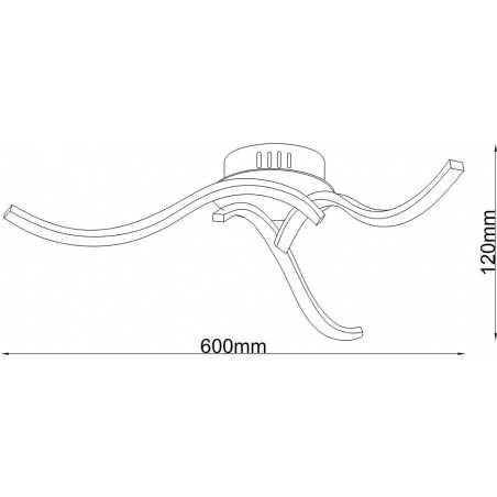 Plafon LED Focus III 60cm - Regulacja Barwy | ZumaLine