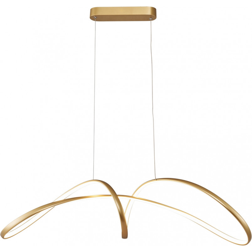 Lampa wisząca LED złota Fermi 92cm - ZumaLine | Nowoczesne oświetlenie