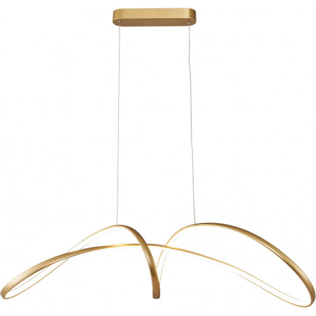 Lampa wisząca LED złota Fermi 92cm - ZumaLine | Nowoczesne oświetlenie