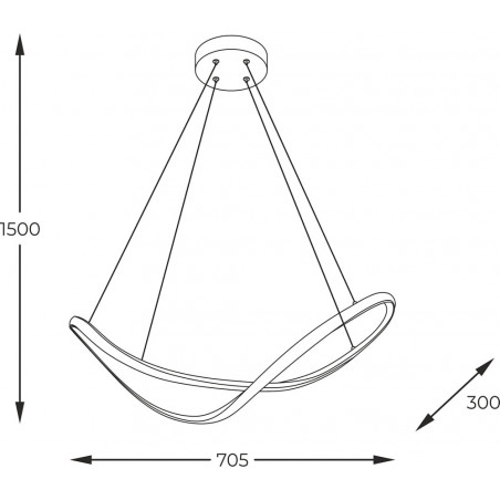 Lampa wisząca LED Erda - nowoczesny design | ZumaLine