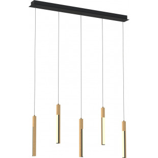 Lampa wisząca drewniana 5 punktów Eliot LED - ZumaLine