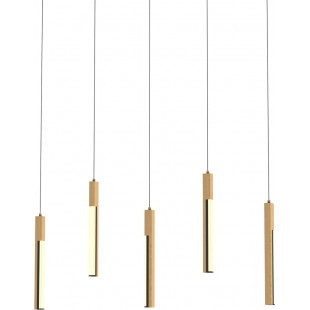 Lampa wisząca drewniana 5 punktów Eliot LED - ZumaLine