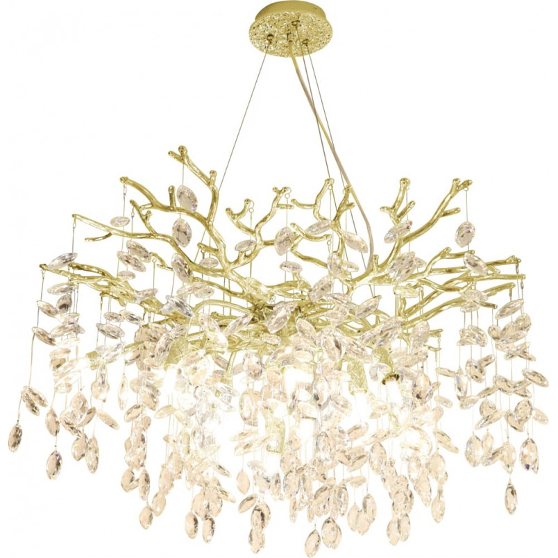 Lampa wisząca Cindy złota 80cm | Glamour i elegancja