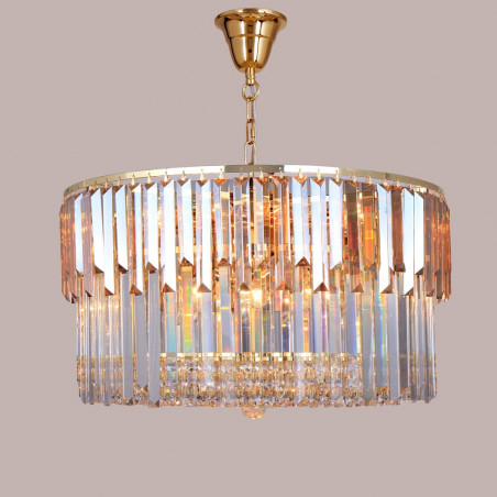 Żyrandol Kryształowy Złoty CAMILLE 60cm | ZumaLine