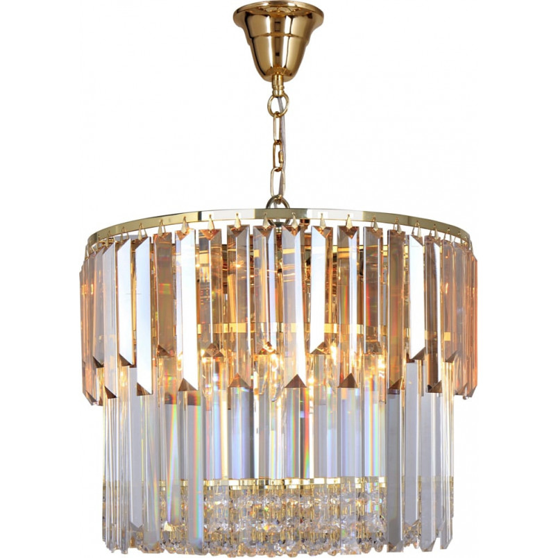 Żyrandol Kryształowy Glamour Camille | Złoty, 40cm | ZumaLine