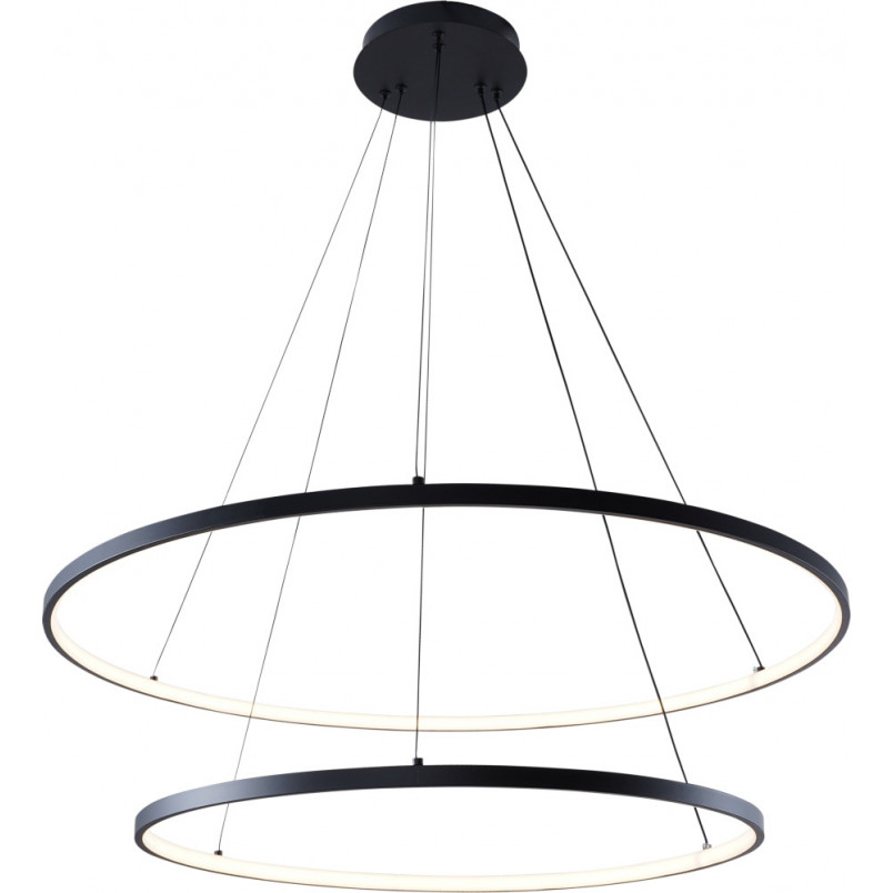 Lampa wisząca Breno LED czarna | Nowoczesny żyrandol Zumaline