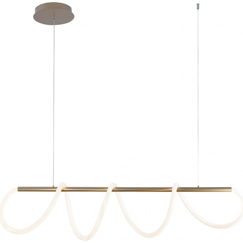 Lampa Wisząca Balbo LED Złota 120cm | ZumaLine - Nowoczesne Oświetlenie