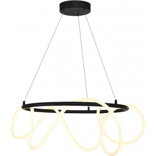 Lampa wisząca nowoczesna Balbo LED 60cm czarna Zumaline