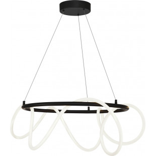 Lampa wisząca nowoczesna Balbo LED 60cm czarna Zumaline