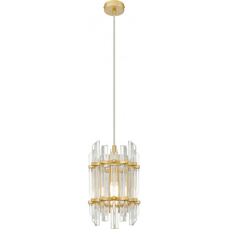 Lampa wisząca Hampton Alexandria | Złota, szklana - ZumaLine