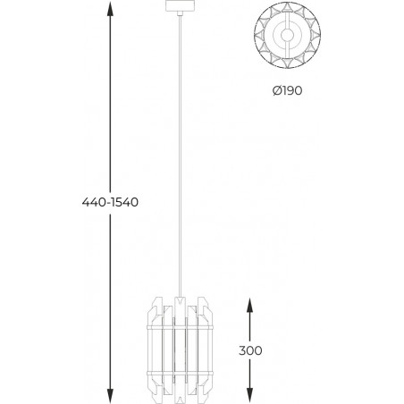 Lampa wisząca Hampton Alexandria | Złota, szklana - ZumaLine