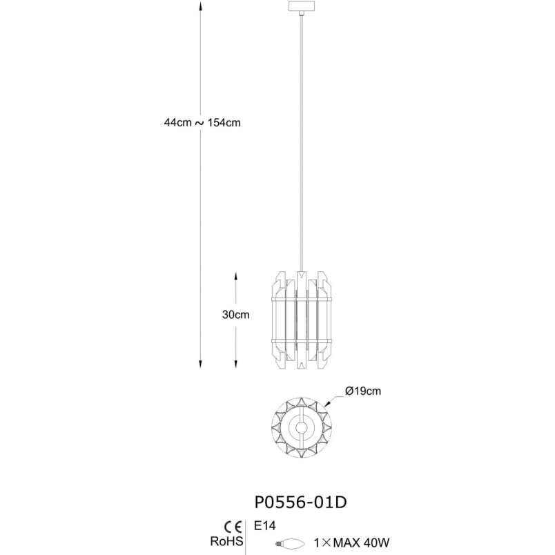Lampa wisząca Hampton Alexandria | Złota, szklana - ZumaLine