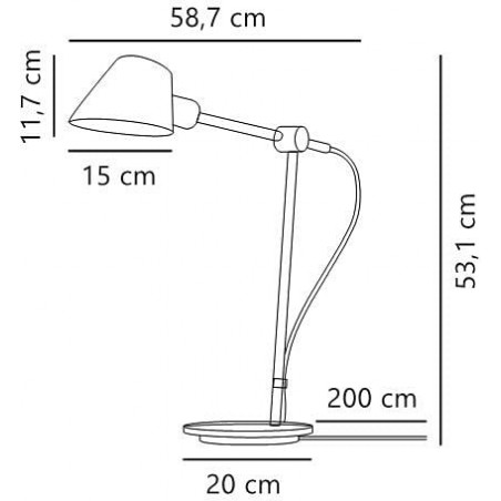 Lampa biurkowa Stay Long czarna | Design For The People
