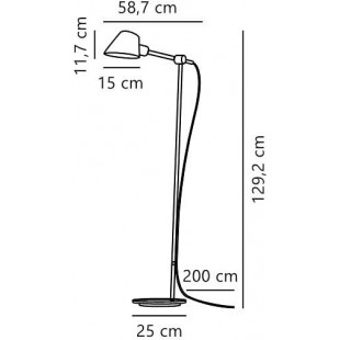 Lampa podłogowa Stay czarna | Design For The People