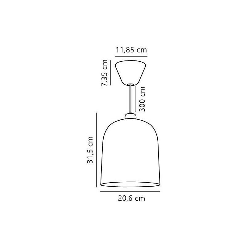 Lampa wisząca Angle biała | Design For The People