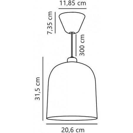 Lampa wisząca Angle biała | Design For The People