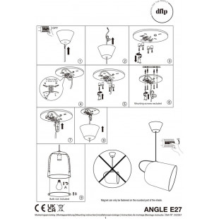 Lampa wisząca Angle biała | Design For The People