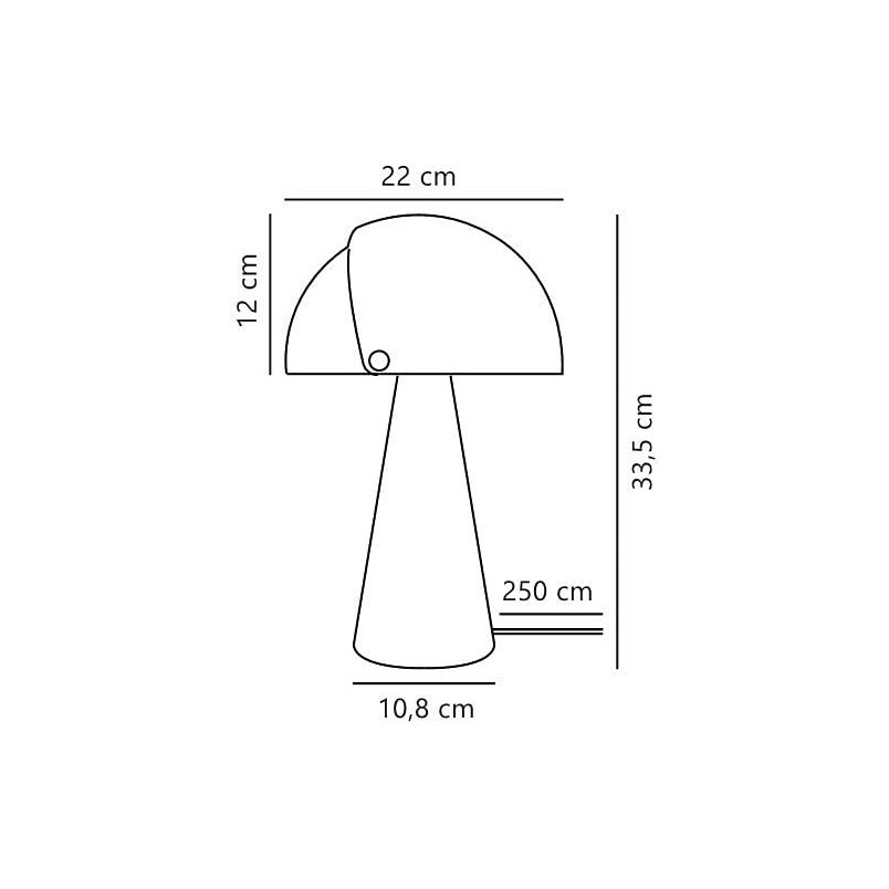 Lampa stołowa retro Align chromowana | Design For The People