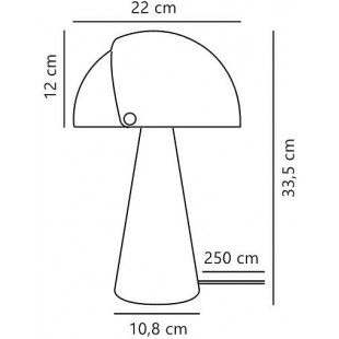 Lampa stołowa retro Align brązowa | Design For The People