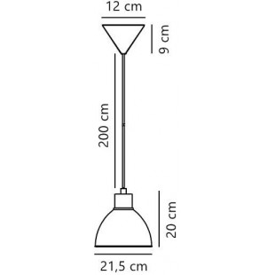 Lampa wisząca loft Nordlux Pop | Czarna, E27 - Kup online