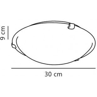 Plafon szklany biały Nordlux Petri 30cm - Klasyczny design