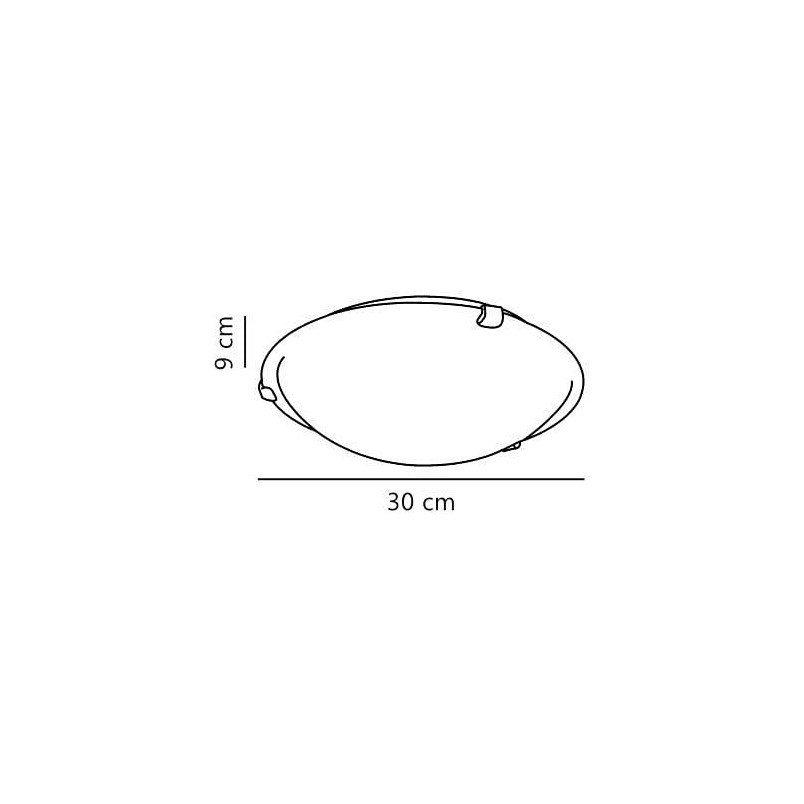 Plafon szklany biały Nordlux Petri 30cm - Klasyczny design