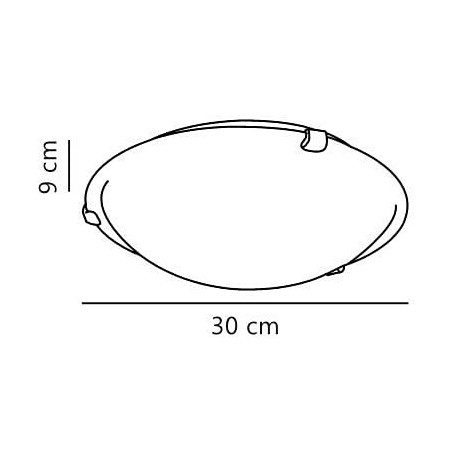 Plafon szklany biały Nordlux Petri 30cm - Klasyczny design
