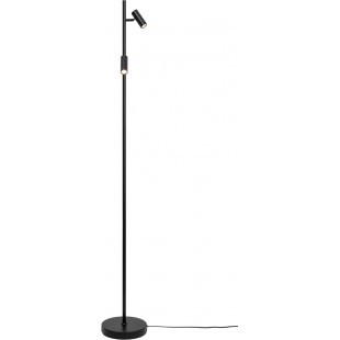 Lampa podłogowa 2 punktowa ze ściemniaczem Omari LED czarna Nordlux