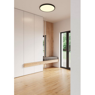 Plafon LED Nordlux Oja Smart - 42cm, Czarny | Sklep z Oświetleniem