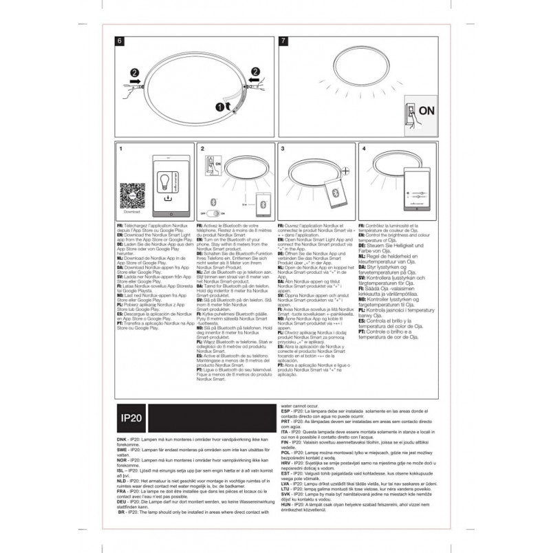 Plafon LED Nordlux Oja 60cm Czarny - Oświetlenie Minimalistyczne