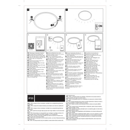 Plafon LED Nordlux Oja 60cm Czarny - Oświetlenie Minimalistyczne