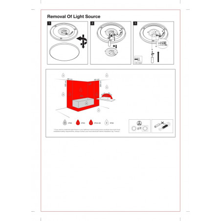 Plafon łazienkowy LED Montone | Nordlux - 30cm, Biały
