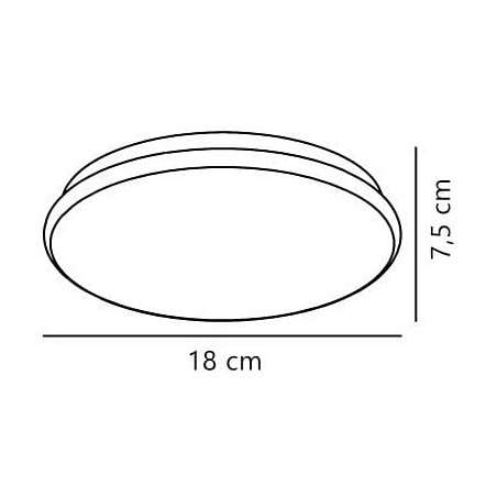 Plafon łazienkowy LED Montone - Nordlux, Biały, 18cm