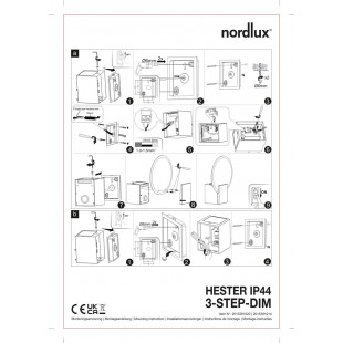 Kinkiet łazienkowy Nordlux Hester LED - Skandynawski design