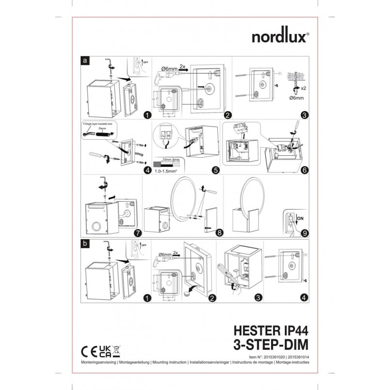 Kinkiet łazienkowy Nordlux Hester LED - Skandynawski design