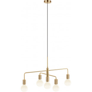 Lampa wisząca 5 punktowa Gloom 74cm mosiężna Nordlux