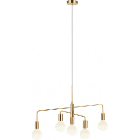 Lampa wisząca Gloom mosiężna Nordlux | 5 punktów, E27
