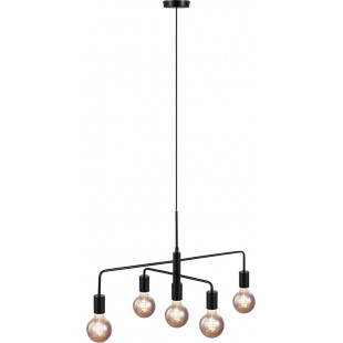 Lampa wisząca 5 punktowa Gloom 74cm czarna Nordlux