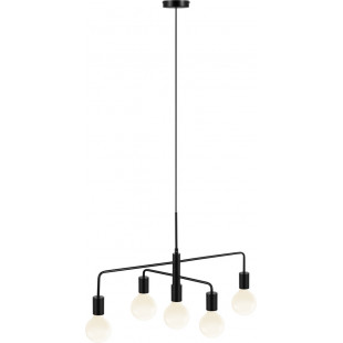 Lampa wisząca 5 punktowa Gloom 74cm czarna Nordlux