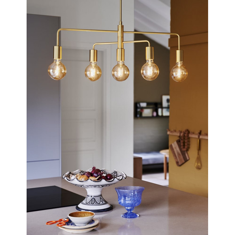 Lampa wisząca Gloom mosiężna Nordlux | 5 punktów, E27