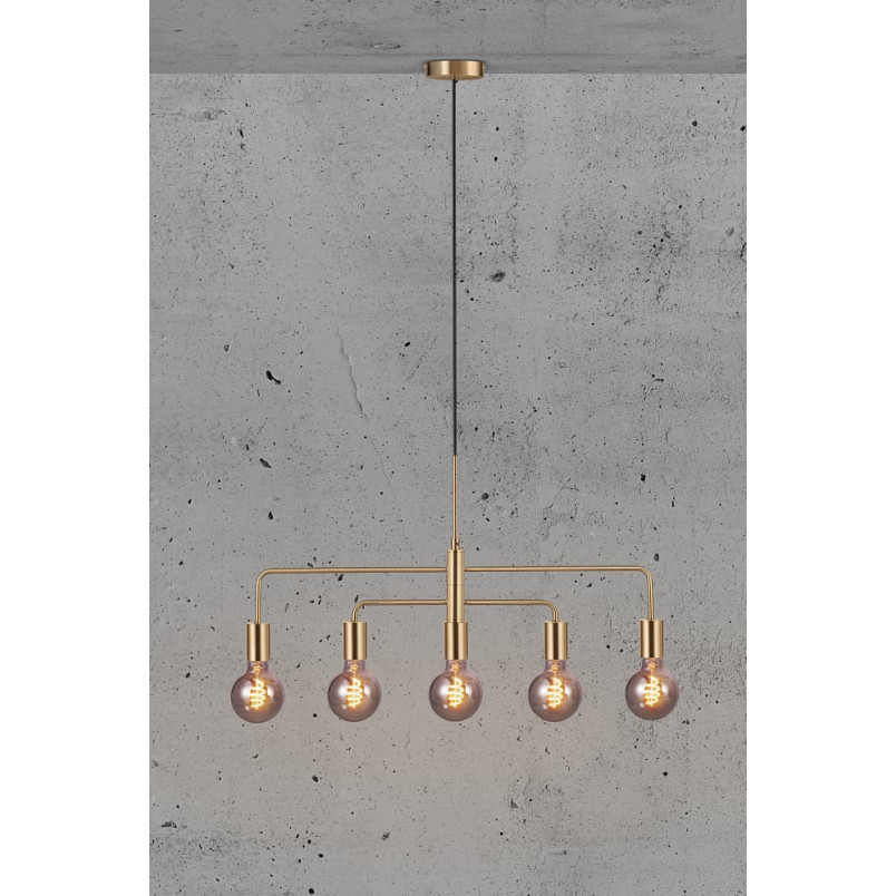 Lampa wisząca Gloom mosiężna Nordlux | 5 punktów, E27