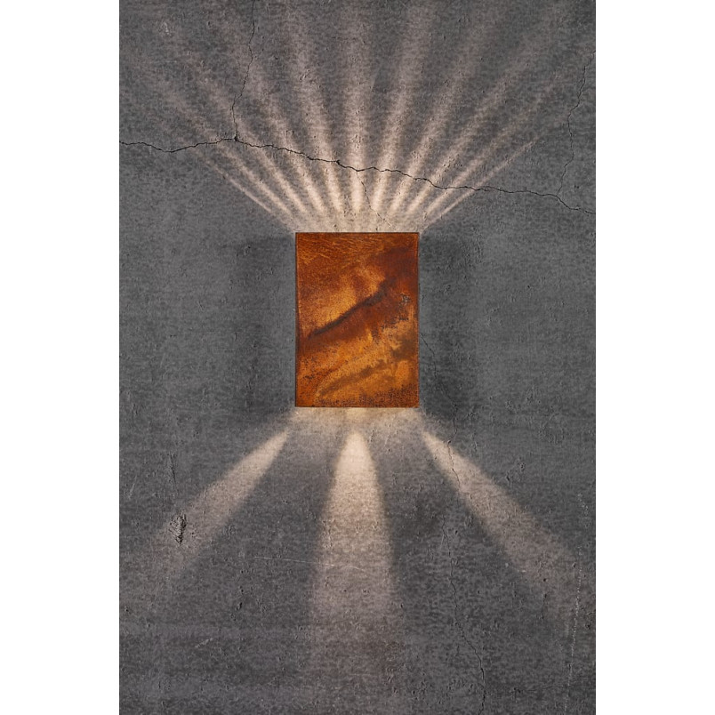 Kinkiet zewnętrzny Nordlux Fold LED | Stal Corten | Kup online
