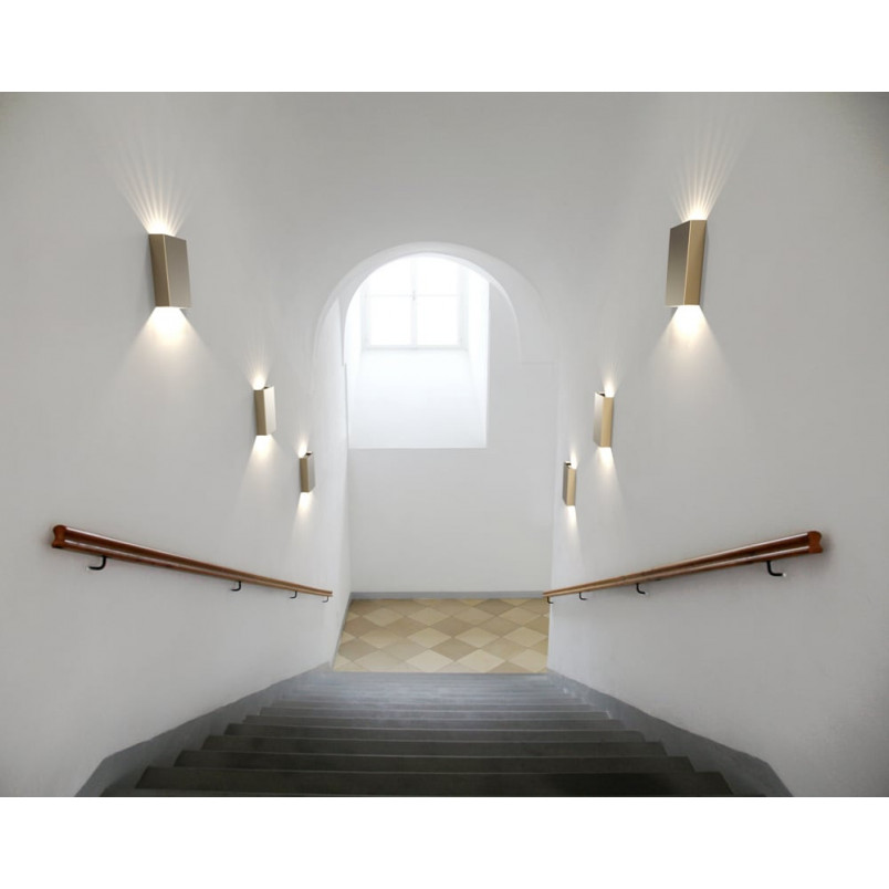 Kinkiet zewnętrzny Nordlux Fold LED | Mosiądz | Eleganckie oświetlenie