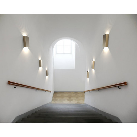 Kinkiet zewnętrzny Nordlux Fold LED | Mosiądz | Eleganckie oświetlenie