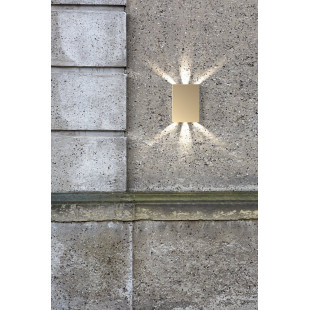 Kinkiet zewnętrzny Nordlux Fold LED | Mosiądz | Eleganckie oświetlenie