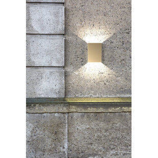 Kinkiet zewnętrzny Nordlux Fold LED | Mosiądz | Eleganckie oświetlenie