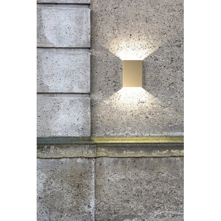 Kinkiet zewnętrzny Nordlux Fold LED | Mosiądz | Eleganckie oświetlenie