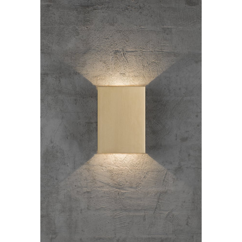 Kinkiet zewnętrzny Nordlux Fold LED | Mosiądz | Eleganckie oświetlenie