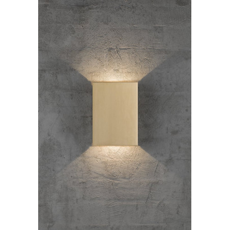Kinkiet zewnętrzny Nordlux Fold LED | Mosiądz | Eleganckie oświetlenie