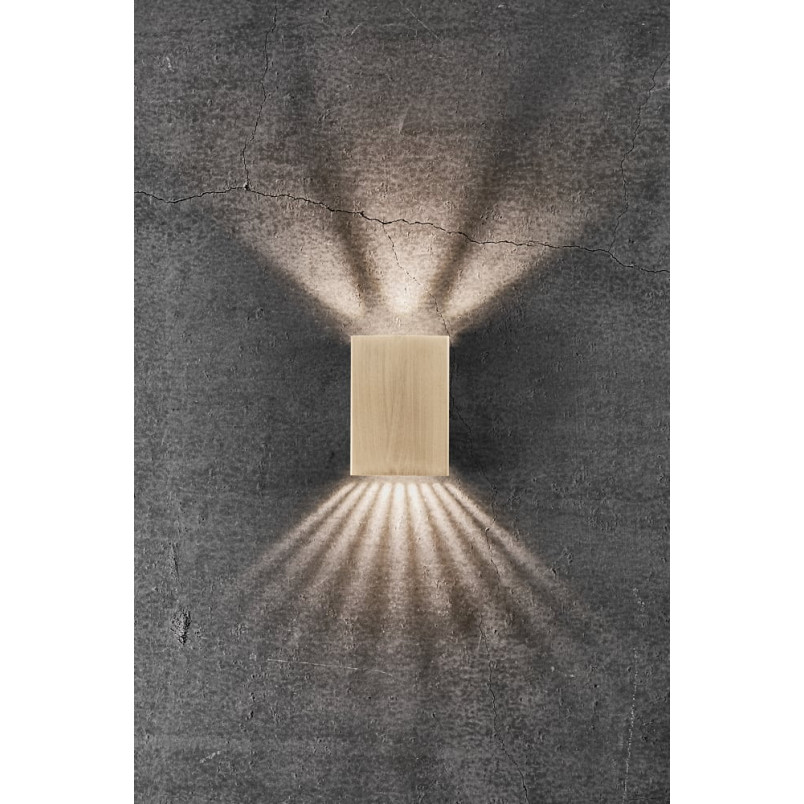 Kinkiet Nordlux Fold LED - Mosiężny, Elewacyjny | Sklep z Lampami
